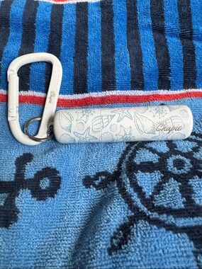 Chapie OG lip balm protector keychain +quick release clip + towel. All 3 items !